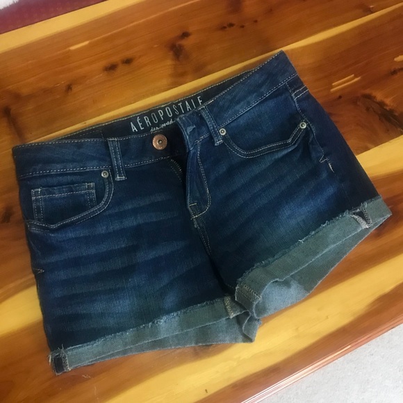 Aeropostale Pants - {aeropostale} Dark Denim Midi Shorts